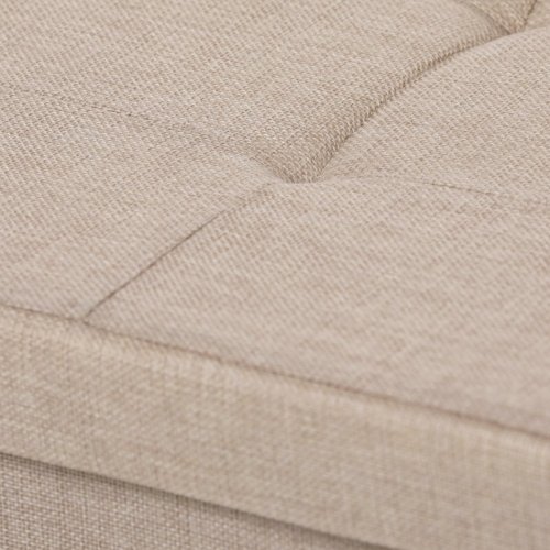 Taburet s úložným prostorem, látka černá - Brevné variany: Šedá