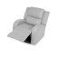 TV a relaxační křeslo, manuální polohování, potah šedá látka v dekoru kůže - Brevné variany: Šedá