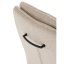 Židle jídelní, taštičkové pružiny v sedáku, madlo na opěráku, krémová látka, černý kov - Brevné variany: Krémová