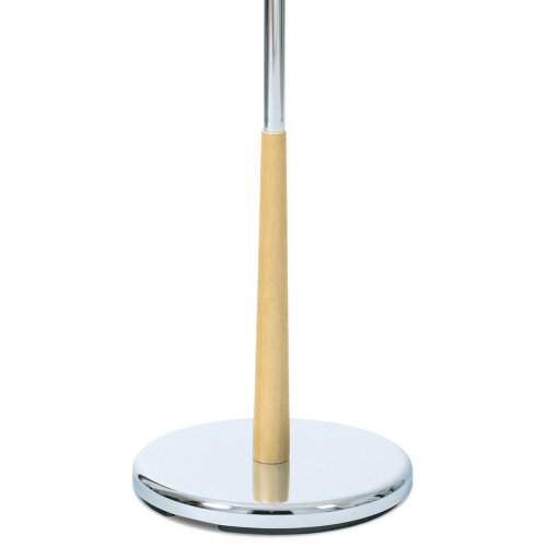 Němý sluha, výška 118 cm, masiv kaučukovník, hnědé moření, kov chrom, nos. 5 kg - Brevné variany: Přírodní