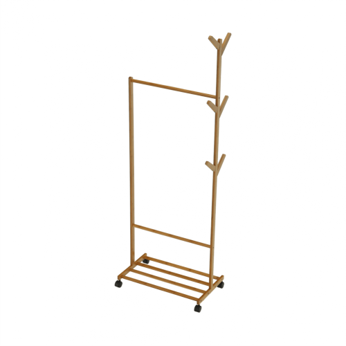 Pojízdný věšák, bambus, šířka 60cm, VIKIR TYP 1 (0000255631) — Memela.cz