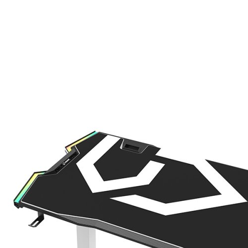 ULTRADESK Herní stůl FORCE SNOW 166×70 cm — bílá