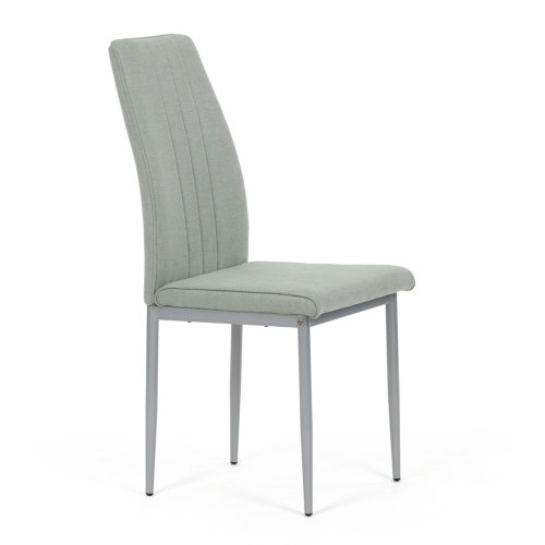 Židle jídelní, béžová látka, šedé kovové nohy - Brevné variany: Hnědá