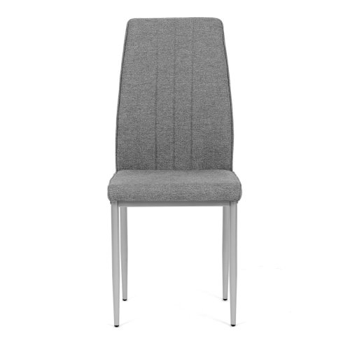 Židle jídelní, béžová látka, šedé kovové nohy - Brevné variany: Hnědá