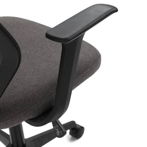 Židle kancelářská, látka černá, houpací mechanismus, kolečka pro tvrdé povrchy - Brevné variany: Černá