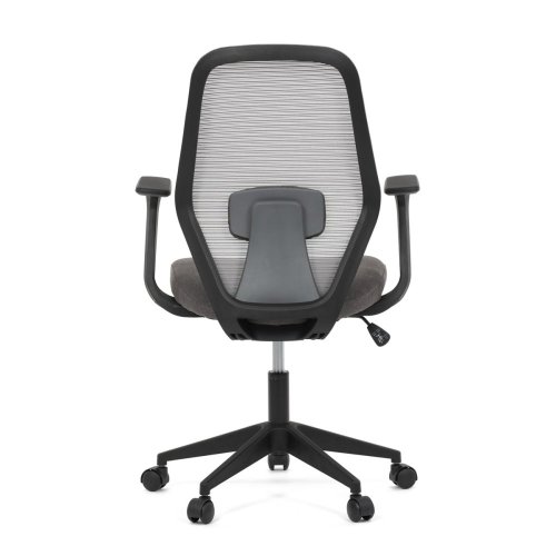 Židle kancelářská, látka černá, houpací mechanismus, kolečka pro tvrdé povrchy - Brevné variany: Šedá