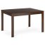 Jídelní stůl rozkládací 120+30x80x74 cm, deska MDF, dýha, nohy masiv, tmavý buk