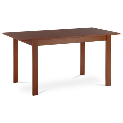 Jídelní stůl rozkládací 120+30x80x74 cm, deska MDF, dýha, nohy masiv, tmavý buk