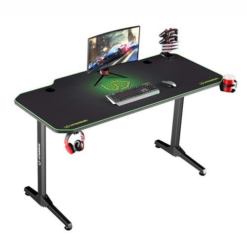 ULTRADESK Herní stůl FRAG 140×66 cm — více barev - Vyberte variantu: Frag černá