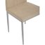 Židle jídelní, béžová látka, šedé kovové nohy - Brevné variany: Hnědá