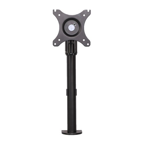 Polohovatelný držák pro monitor, 10KG, svorka, 17"-30", otočný, 75x75/100x100, černý