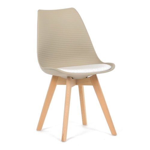 Židle jídelní, cappuccino plast, CT-X7055 CAP
