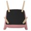 Křeslo, potah modrá manšestrová látka, dřevěné nohy, masiv kaučukovník - Brevné variany: Šedá