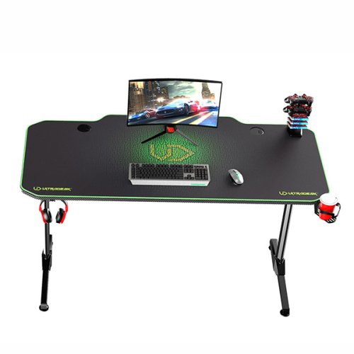 ULTRADESK Herní stůl FRAG 140×66 cm — více barev - Vyberte variantu: Frag černá