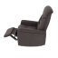TV a relaxační křeslo s elektrickým ovládáním, potah hnědá látka