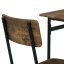 Set jídelní (1+2), MDF, dekor divoký dub, černý kov - Brevné variany: OLW