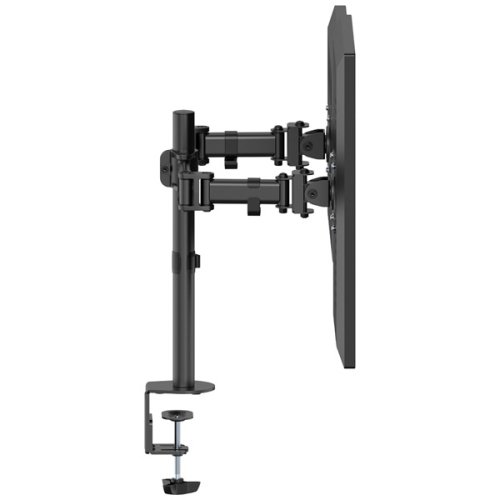 ULTRADESK Polohovatelný držák SKELETON Double pro 2 monitory — černá