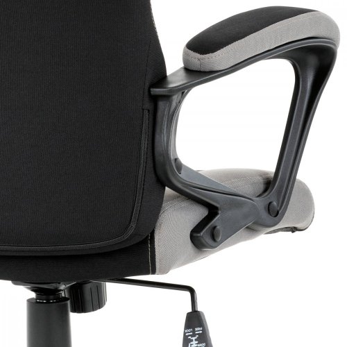 Kancelářská a herní židle, potah modrá, šedá a černá látka, houpací mechanismus - Brevné variany: Růžová