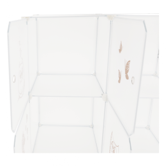 Dětská modulární skříňka DINOS — bílá/dětský vzor