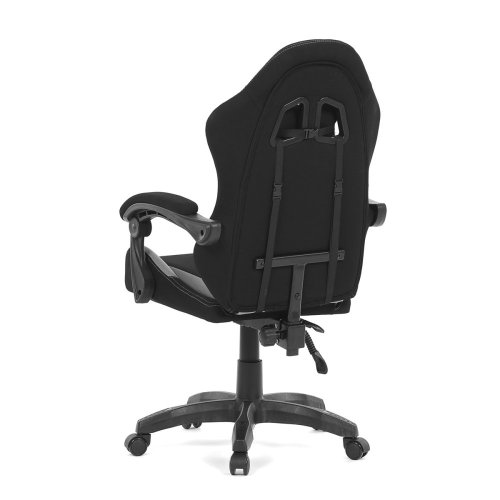 Kancelářské křeslo, permanentní kontakt s aretací, černá látka, KA-R209 GREY - Brevné variany: Šedá