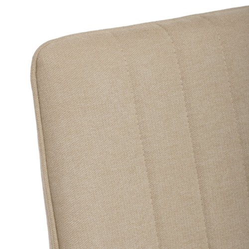 Židle jídelní, béžová látka, šedé kovové nohy - Brevné variany: Hnědá