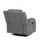 TV a relaxační křeslo, manuální polohování, potah šedá látka v dekoru kůže - Brevné variany: Šedá