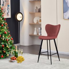 Barová židle AUB-1068 — červená