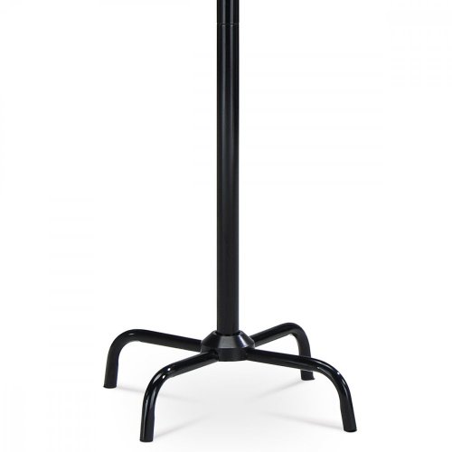 Věšák stojanový, kovová konstrukce, černý leský lak, výška 182 cm, nosnost 10 kg - Brevné variany: Černá