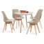 Židle jídelní, cappuccino plast, CT-X7055 CAP