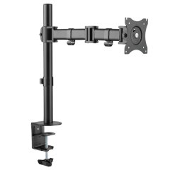 ULTRADESK Polohovatelný držák SKELETON Single pro monitor — černá