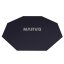 Herní, podložka pod křeslo, Marvo, GM02, 1100 x 1100 x 2 mm, černá, protiskluzová