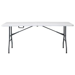 Campingový skládací stůl 180×70 — bílý